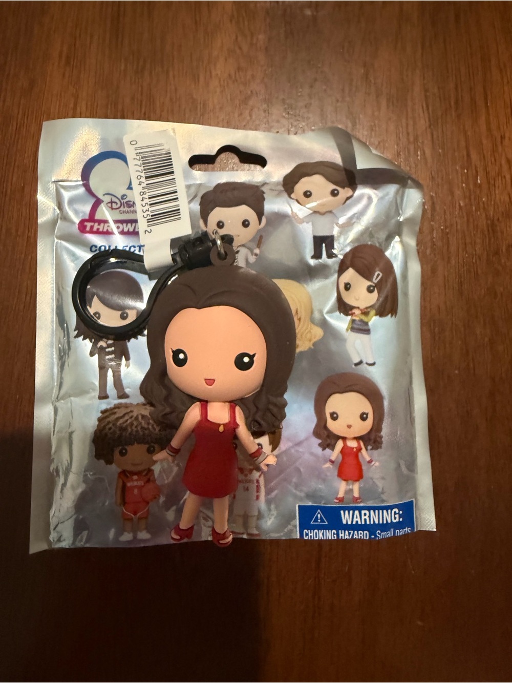 Disney Brown-Haired Girl in Red Dress Keychain